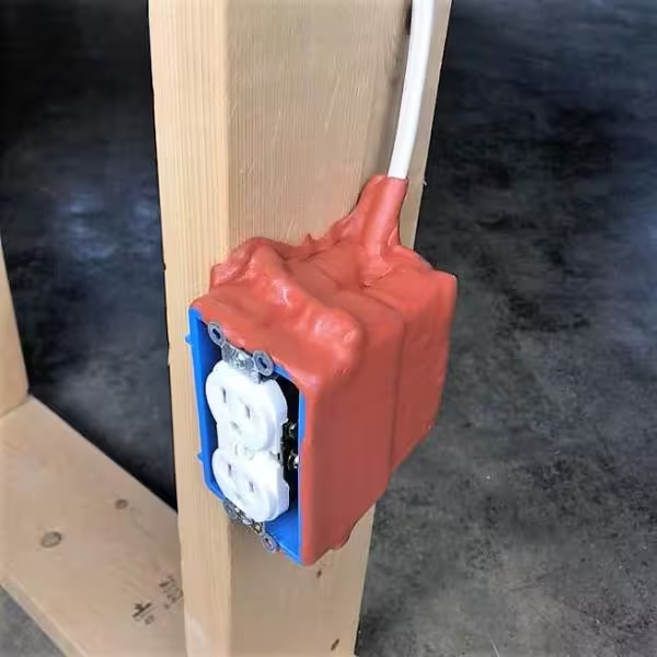 acoustic putty pad on outlet