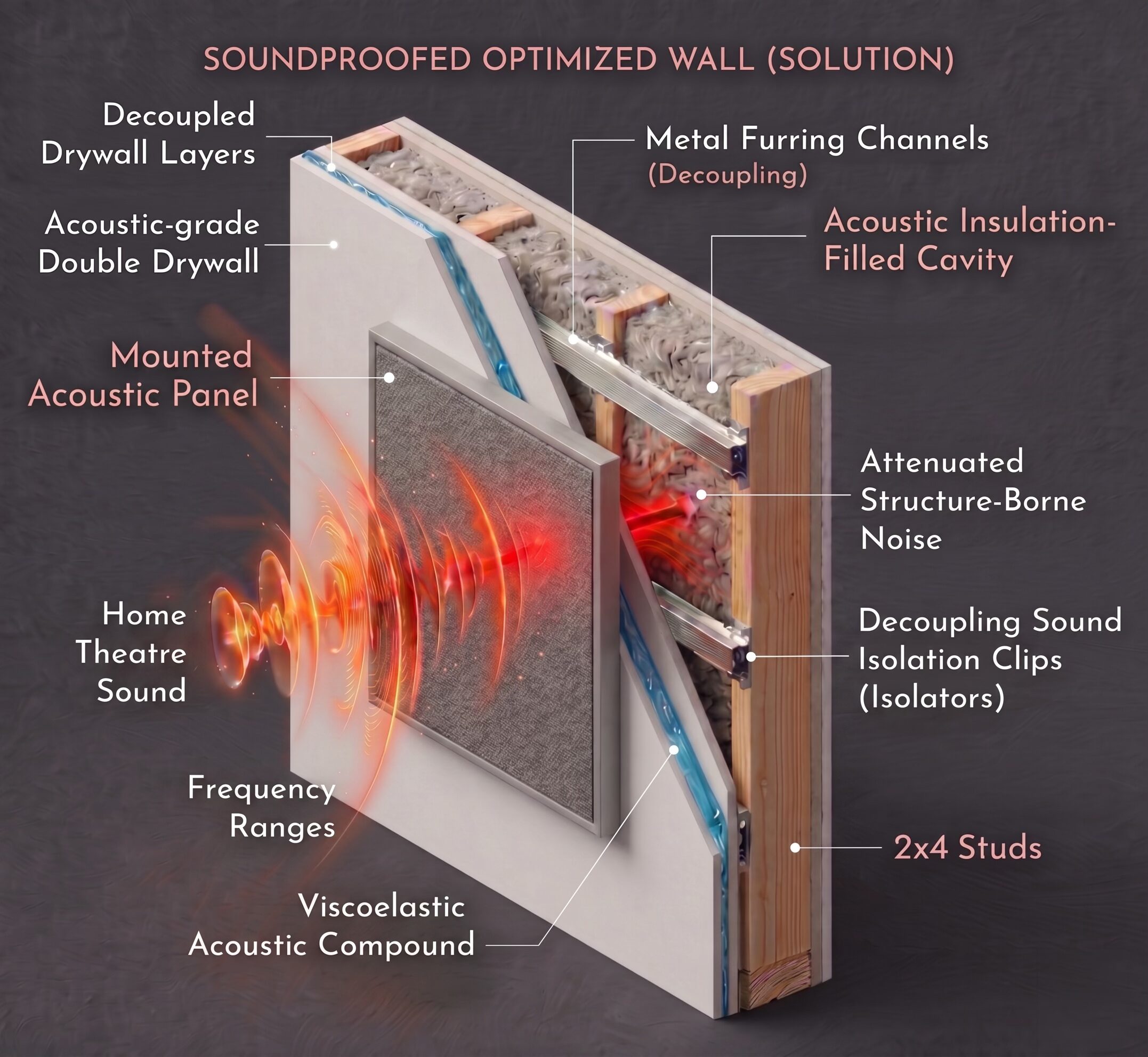 soundproofed optimized wall solutionvv